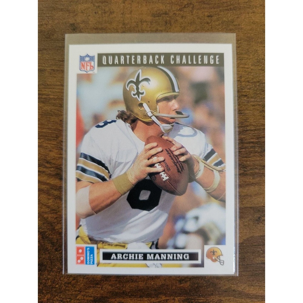 1991 Upper Deck Domino's Quarterback Challenge #40 Archie Manning - Fresh Pull